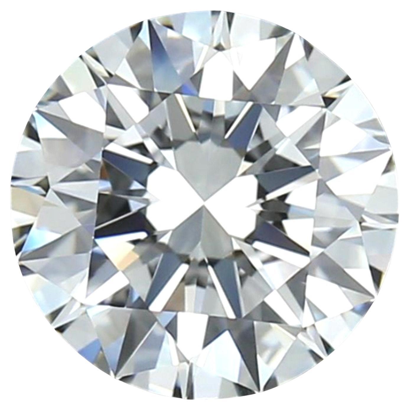 Éblouissant diamant naturel de 1,03 carat rond certifié GIA, I VVS1 en vente
