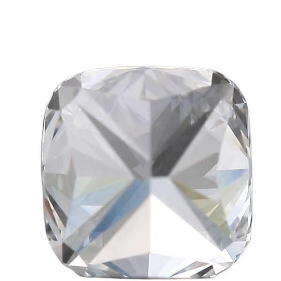 Women's or Men's Dazzling 1 Pc Natural Diamond with 0.72ct Cushion D VVS1 IGI Certificate