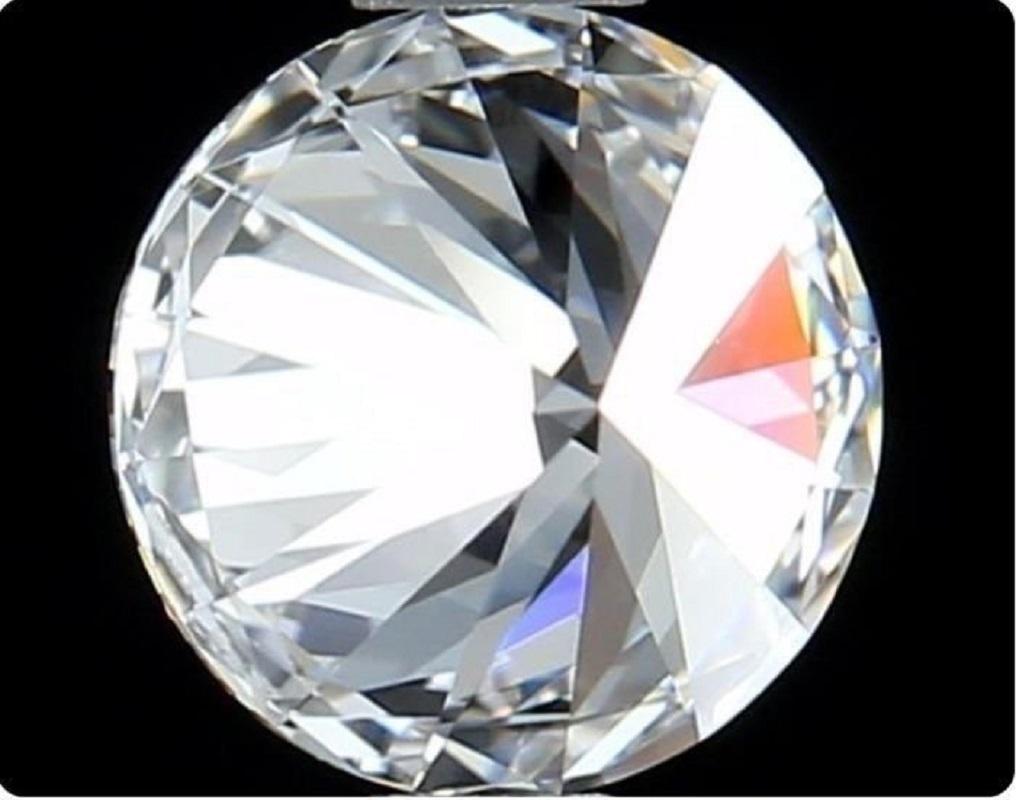 Eblouissant diamant naturel de 1 pc avec 0,50 ct rond F VS1 Certificat GIA en vente 1