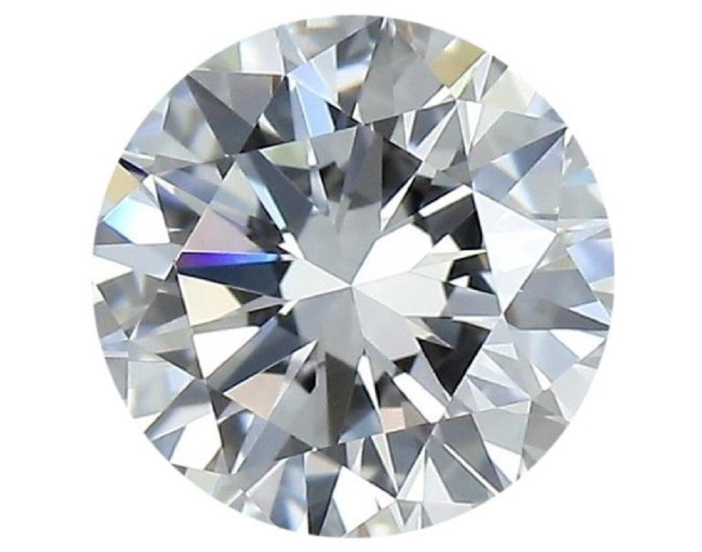 1 diamant brillant rond naturel étincelant de 0,54 carat D VVS1 d'excellente taille. Ce diamant a la plus haute qualité de couleur possible et il est accompagné d'un certificat GIA et d'un numéro d'inscription au laser.

SKU : DSPV-167588
GIA