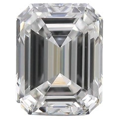 Dazzling 1 pc Natural Diamond with 0.71 ct Emerald F VS1 GIA Certificate