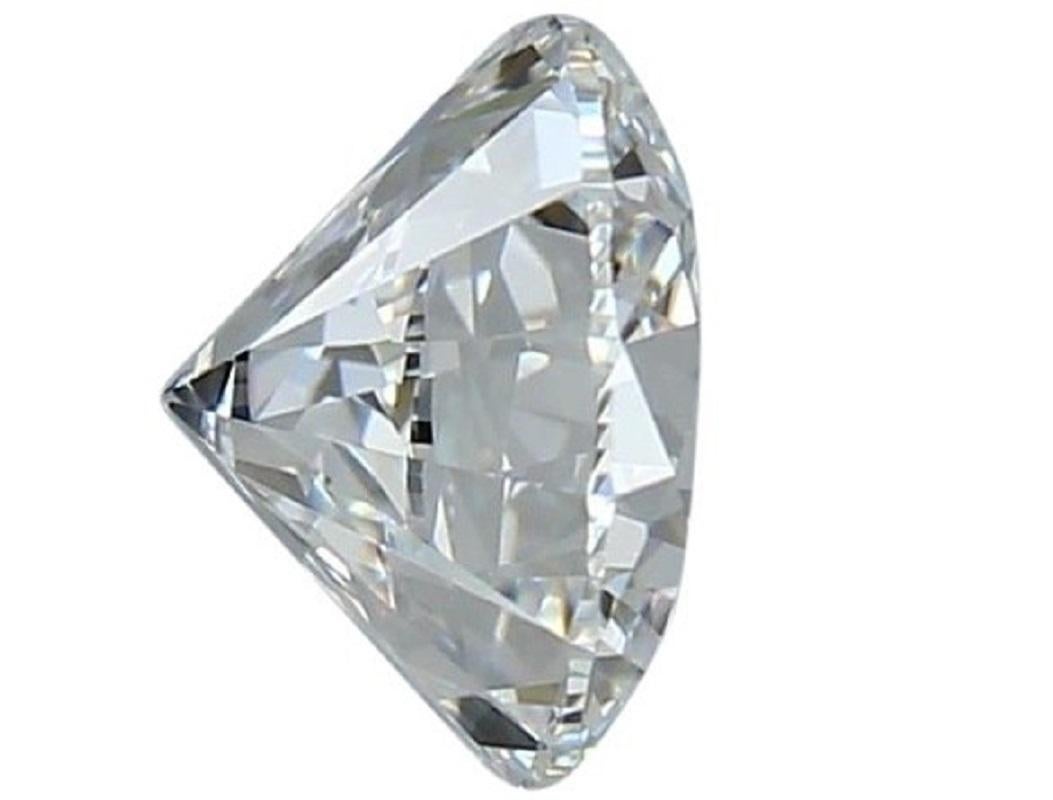 Éblouissant diamant naturel de 1 pièce avec D rond de 1,05 carat, certifié GIA en vente 2
