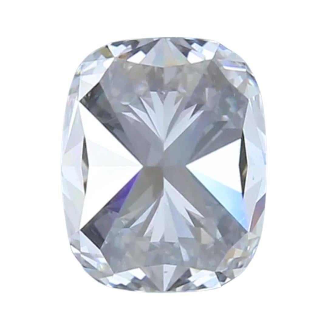 Donna Abbagliante diamante doppio eccellente a forma di cuscino con taglio ideale da 1.00ct in vendita