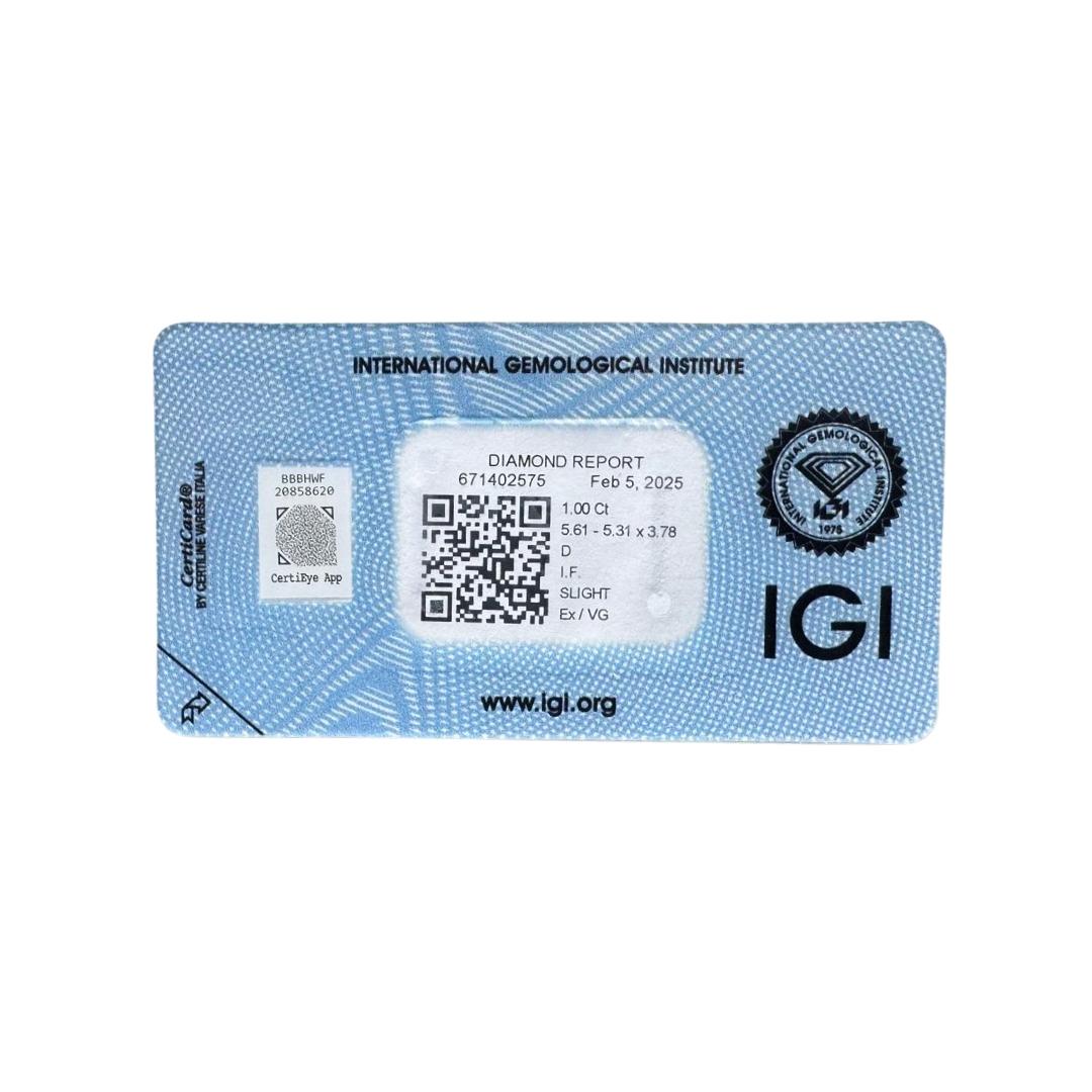 Dazzling 1.00ct Natural Cushion-Shaped Diamond - IGI Certified 2