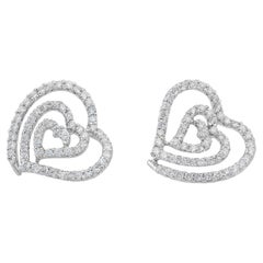 Dazzling 1.36ct Diamond Earrings in 18k White Gold - IGI Certified