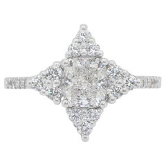 Dazzling 1.46ct Diamonds Ring in 18k White Gold - IGI Certified