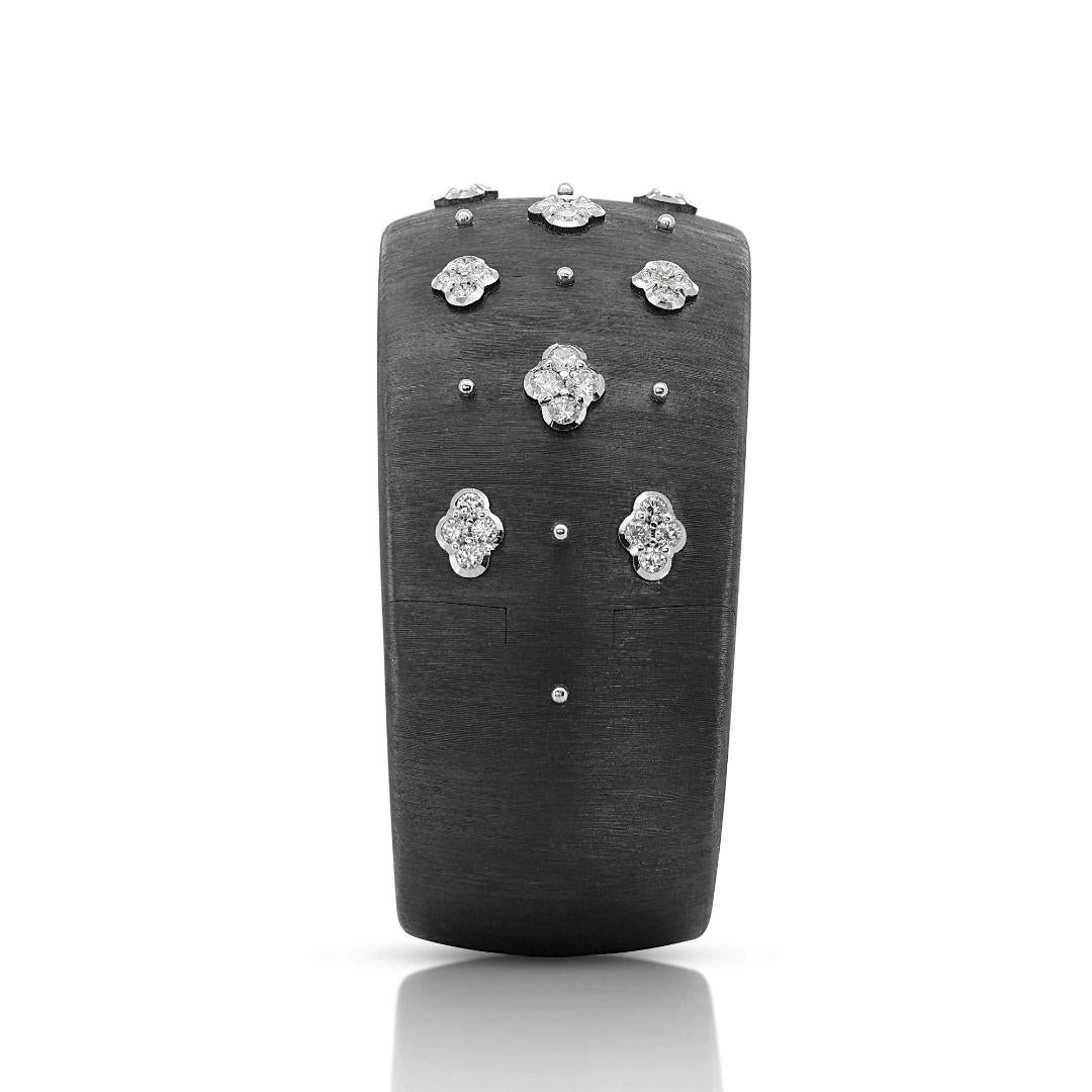 Deslumbrante Pulsera de Diamantes Redondos de Corte Brillante de 1,48 ct en Nuevo estado para la venta en רמת גן, IL