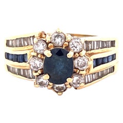 Dazzling 14k Yellow Gold Sapphire Ring