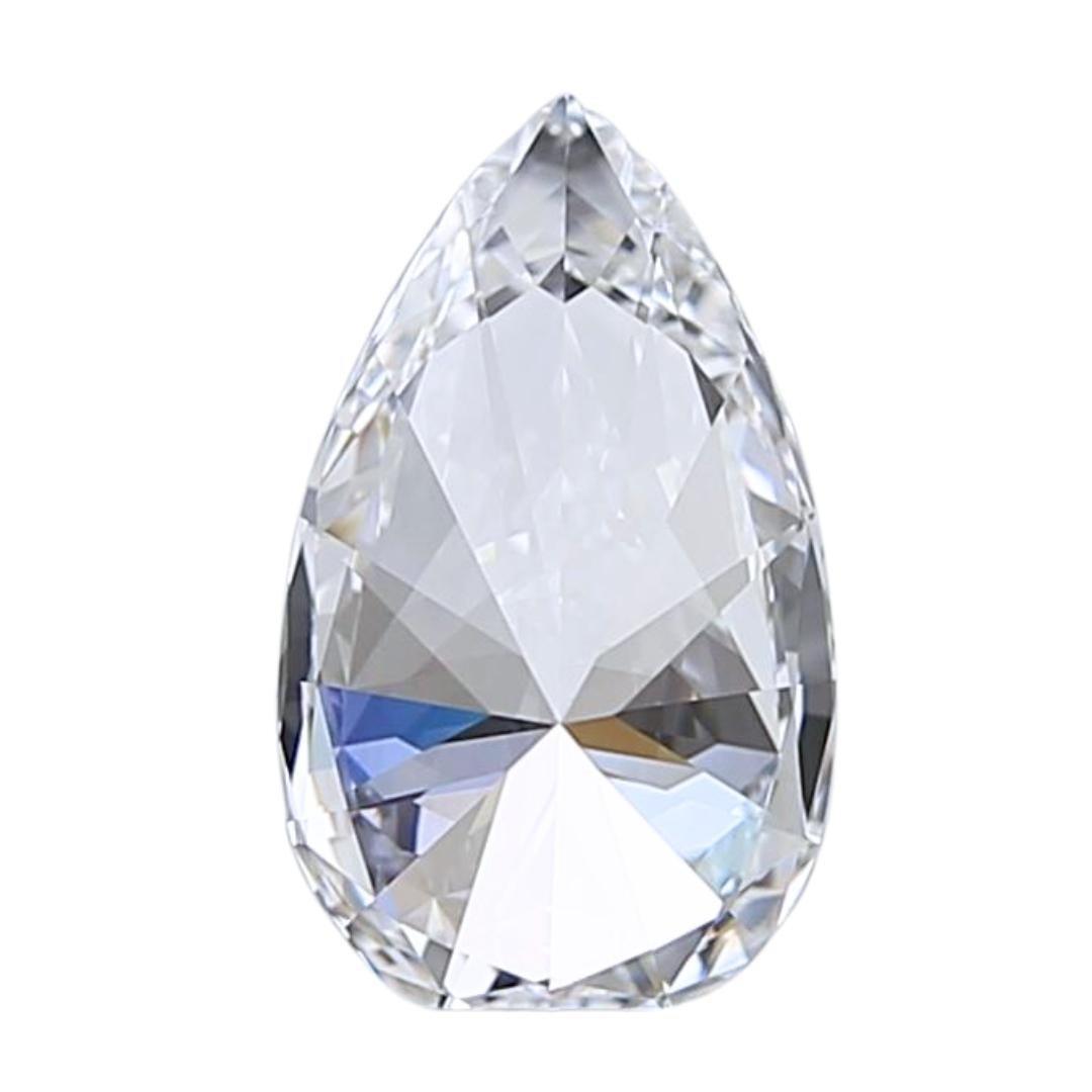 Schillernder 1,50ct Idealschliff birnenförmiger Diamant - IGI-zertifiziert - Spitzenqualität Dif 1