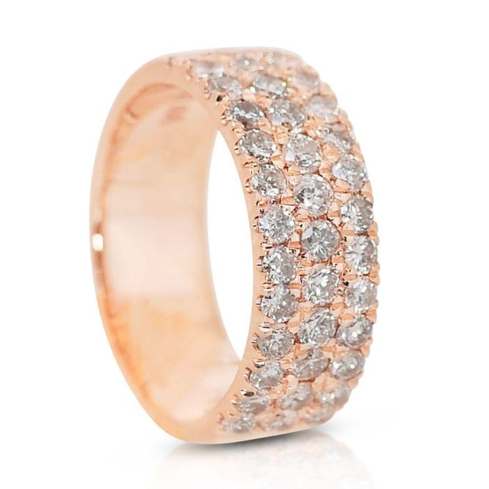 Dazzling 1.58ct Round Brilliant Diamond Ring In New Condition For Sale In רמת גן, IL
