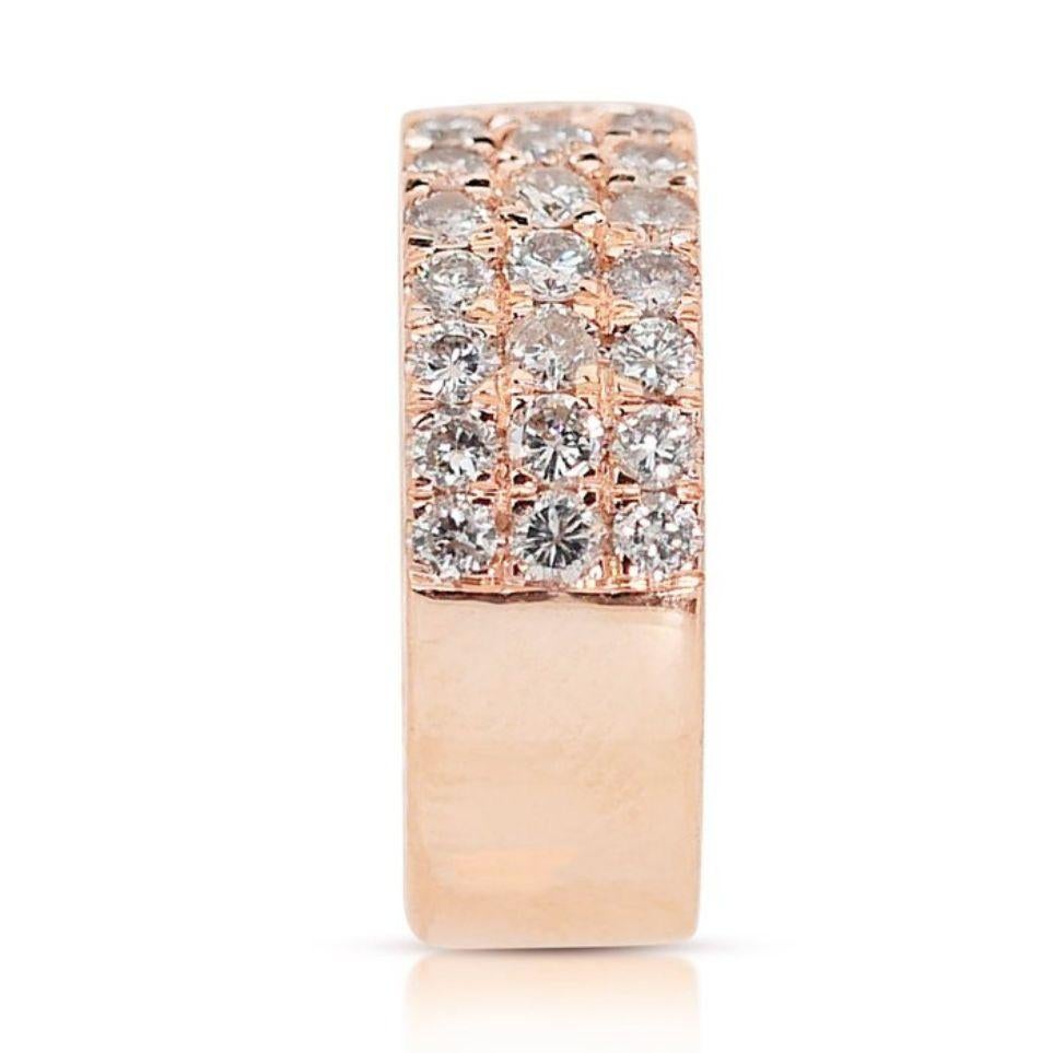 Women's Dazzling 1.58ct Round Brilliant Diamond Ring For Sale