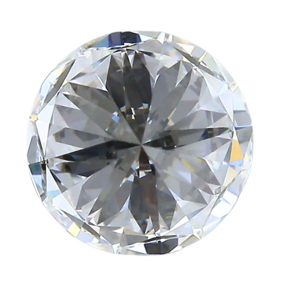 Donna Abbagliante diamante rotondo a taglio ideale triplo eccellente da 1.74 carati - certificato GIA in vendita
