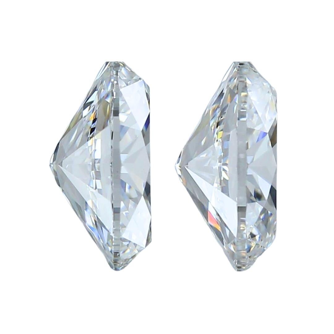 Dazzling 1.81ct Ideal Cut Pair of Diamonds - GIA Certified  In New Condition For Sale In רמת גן, IL