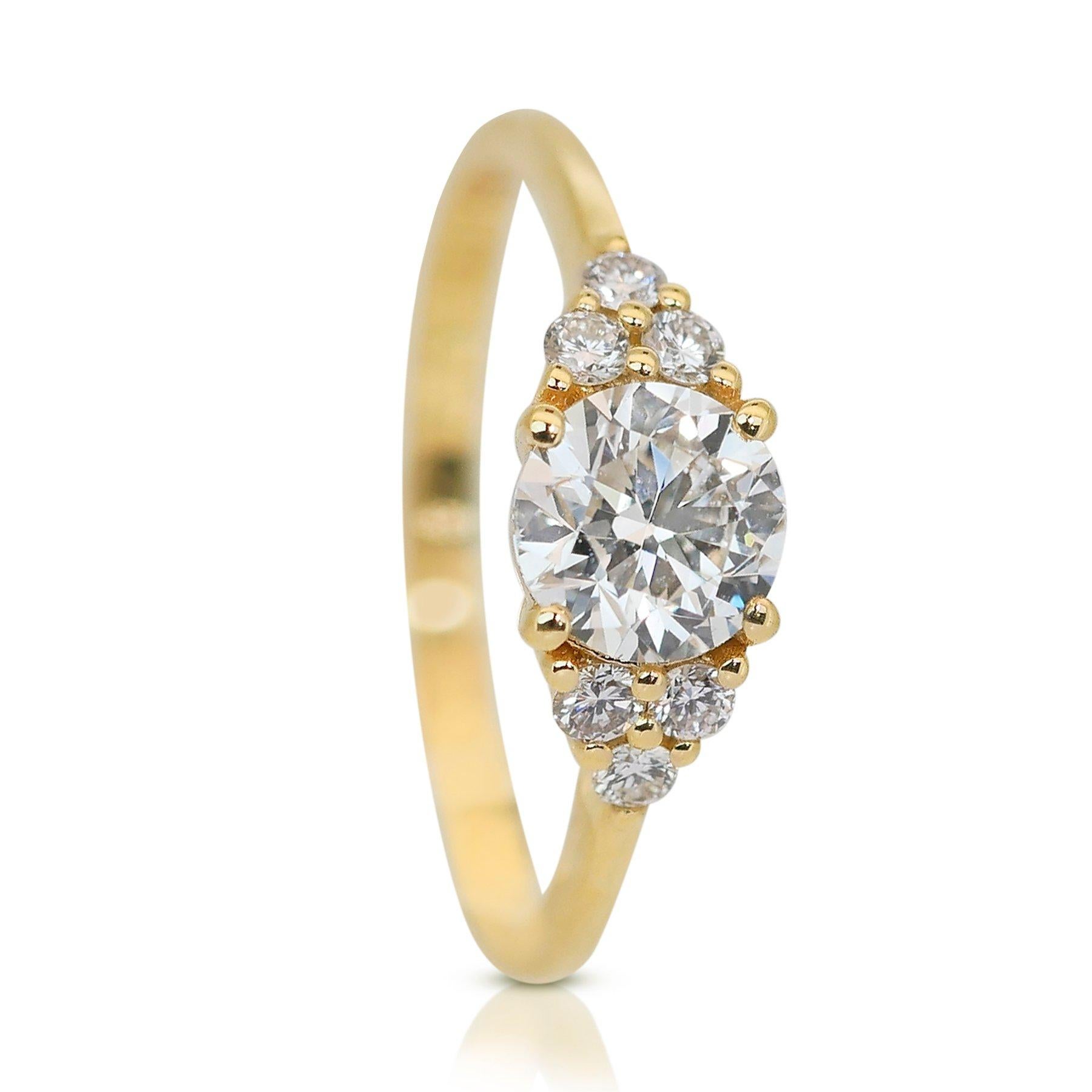 Dazzling 1.88ct Triple Excellent Ideal Cut Diamonds Pave Ring - GIA Certified 1