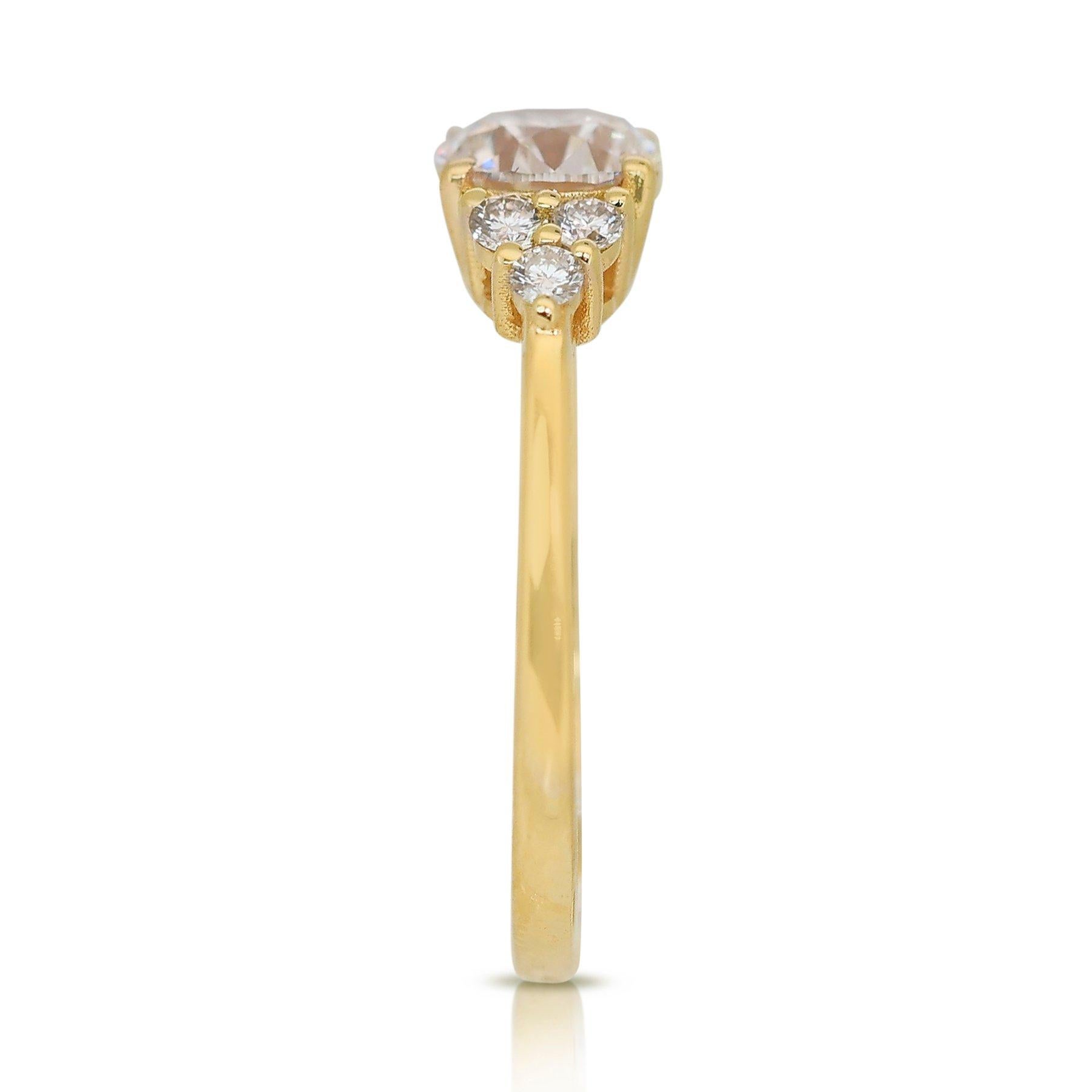 Dazzling 1.88ct Triple Excellent Ideal Cut Diamonds Pave Ring - GIA Certified 2
