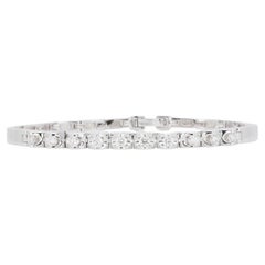 Dazzling 18K White Gold Bracelet with 0.56 ct Natural Diamonds- NGI Certificate