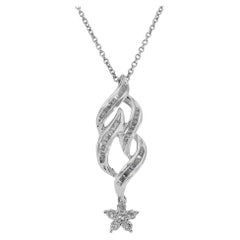 Dazzling 18K White Gold Necklace w/ 0.7 ct Natural Diamonds AIG Certificate Dazzling 18K White Gold Necklace w/ 0.7 ct Natural Diamonds AIG Certificate