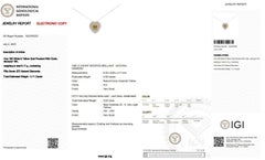 Dazzling 18K White Gold Necklace w/ 3.11 Natural Diamonds IGI Certificate