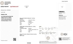 Dazzling 18K White Gold Pave Ring w/ 0.55 ct Natural Diamonds IGI Certificate