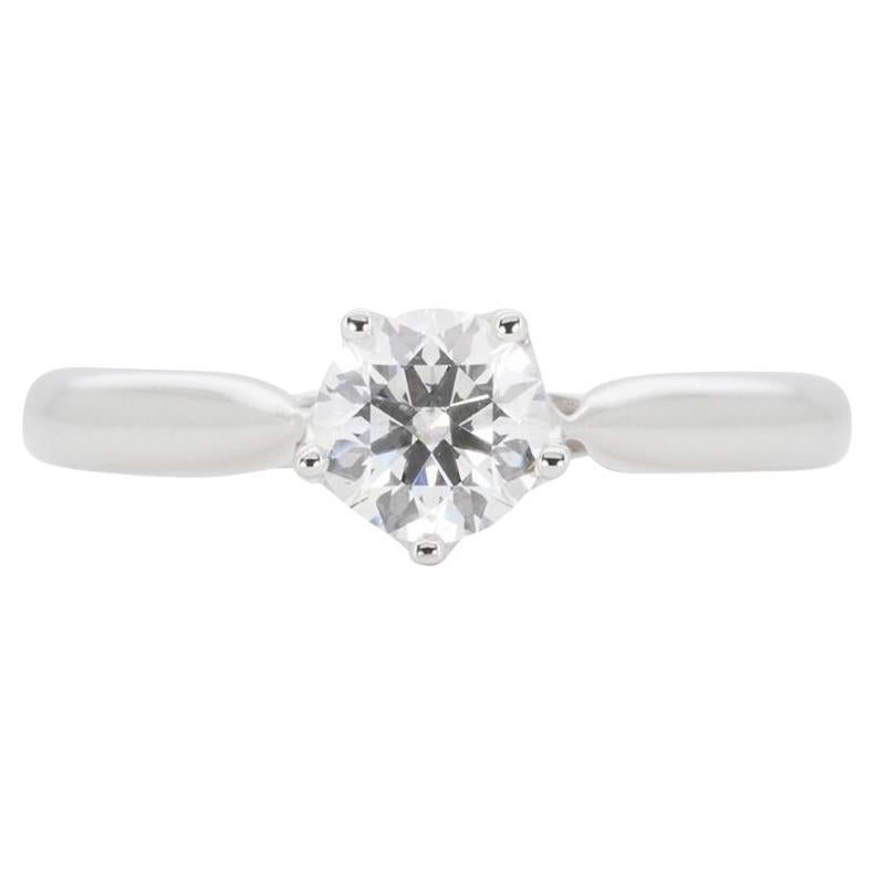 Dazzling  18K White Gold Ring with 0.42 ct Natural Diamonds