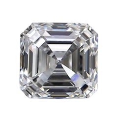 Dazzling 1pc Diamond w/ 0.53 ct Asscher G IF GIA Certificate