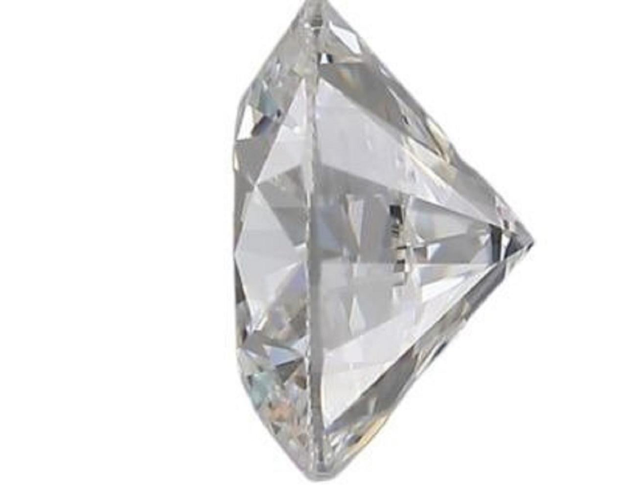 Dazzling 1pc Flawless Natural Diamond with 0.71 ct Round D IF IGI Certificate In New Condition In רמת גן, IL