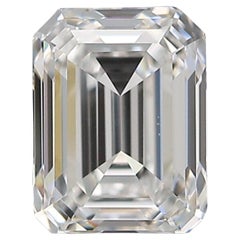 Dazzling 1pc Natural Diamond with 0.51 Carat Emerald F If IGI Certificate