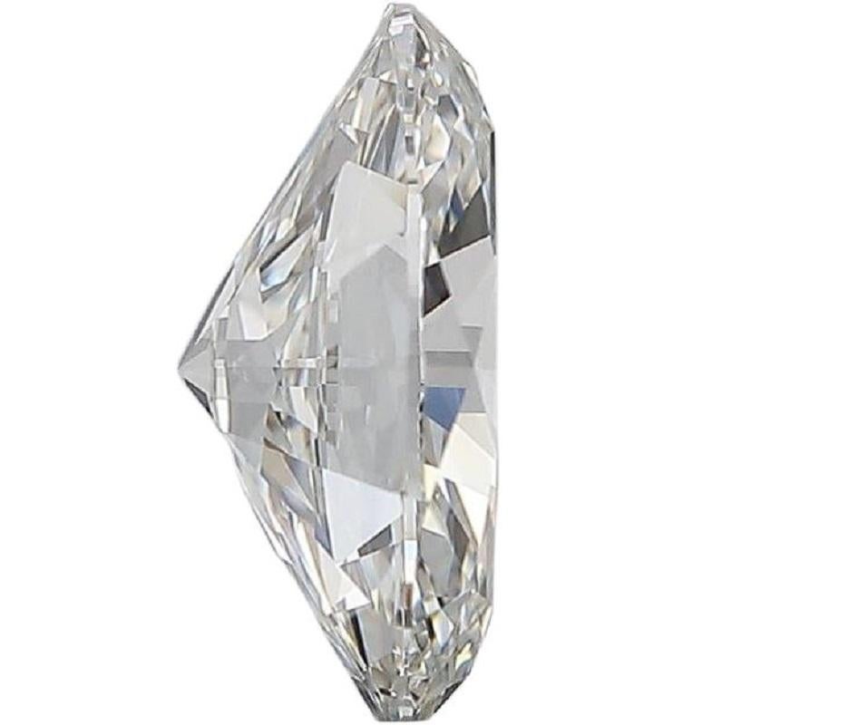 Women's or Men's Dazzling 1pc Natural Diamond W/ 0.73 Carat Round Brilliant F If Gia Certificate For Sale