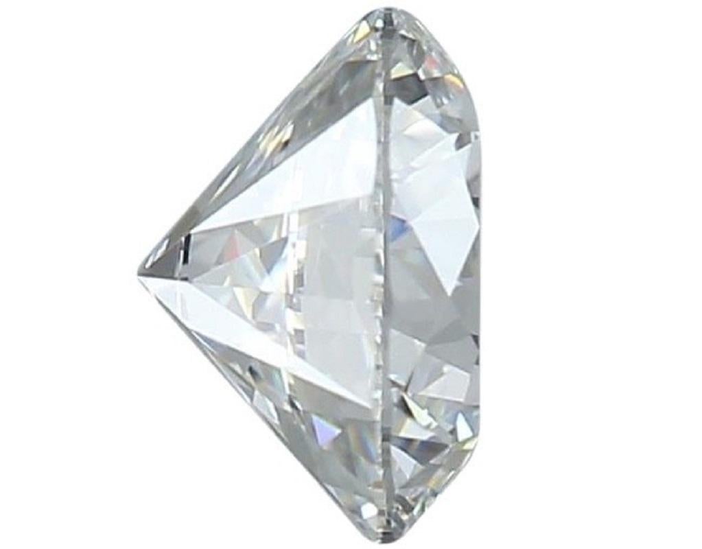 Women's or Men's Dazzling 1pc Natural Diamond W/ 0.91 Ct Round Brilliant G IF GIA Certificate For Sale