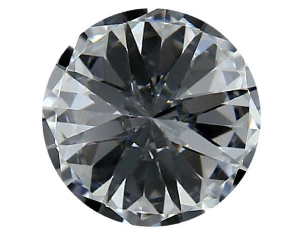 Brilliante 1 pièce Diamant naturel avec 0,91 ct rond brillant G IF Certificat GIA en vente 2