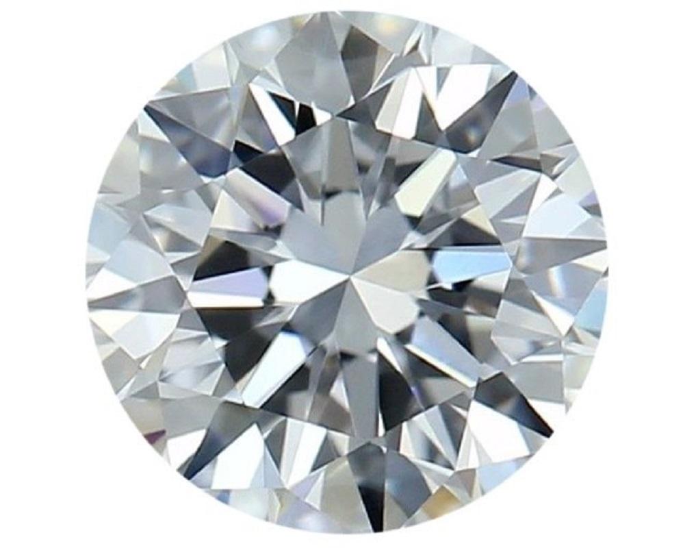 Round Cut Dazzling 1pc Natural Diamond w/ 1 Carat Round Brilliant D IF GIA Certificate For Sale