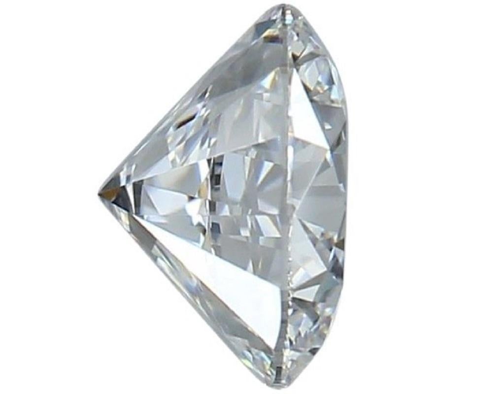 Dazzling 1pc Natural Diamond w/ 1 Carat Round Brilliant D IF GIA Certificate In New Condition For Sale In רמת גן, IL