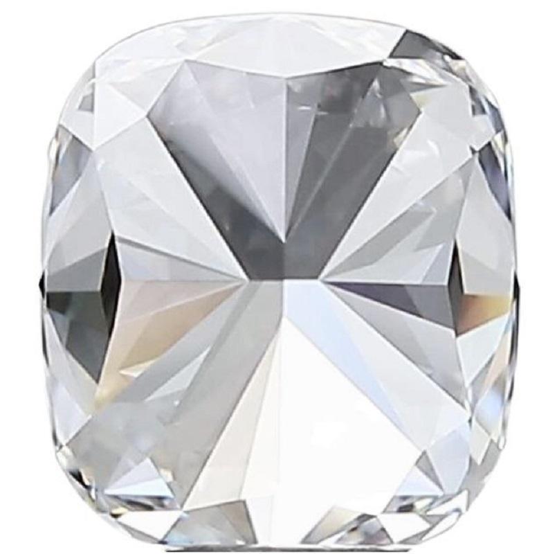 Women's or Men's Dazzling 1pc Natural Diamond W/ 1.01 Ct Cushion Modified Brilliant D If Gia Cert For Sale
