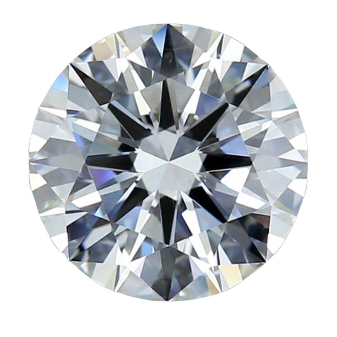 Taille ronde Brilliante 1pc Diamant naturel avec 1.02 ct Round Brilliant D VS2 Certificat GIA en vente