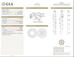 Dazzling 1pc Natural Diamond w/ 1.05 Carat Round Brilliant D IF GIA Certificate