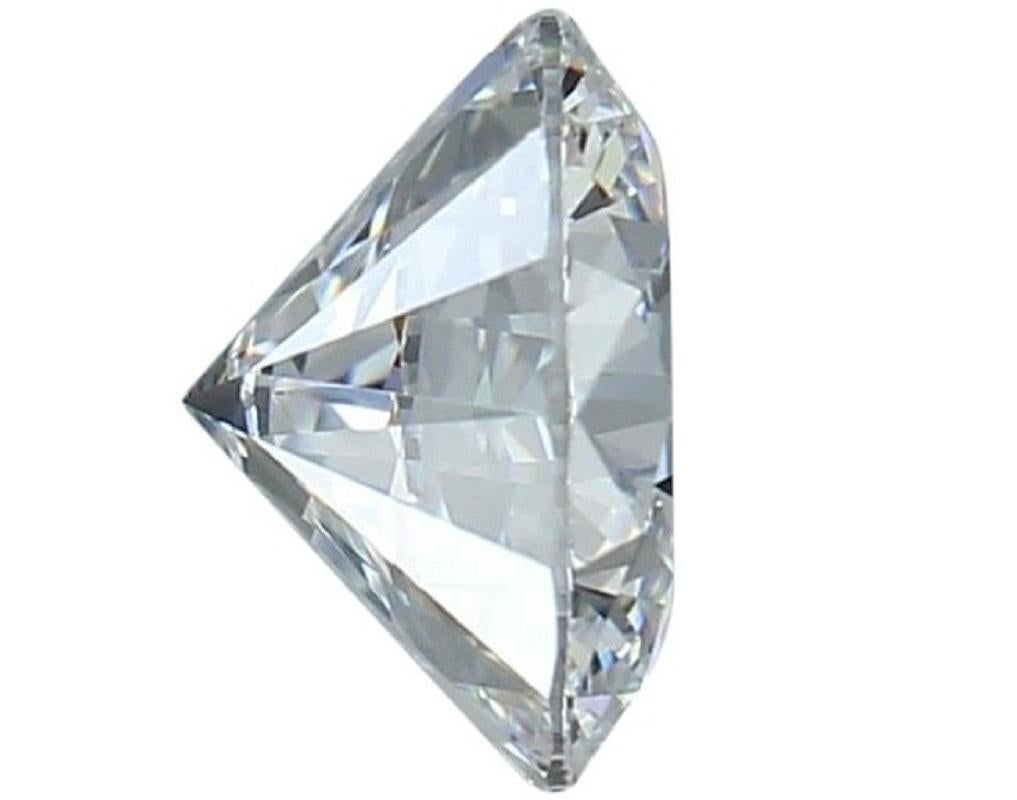 Round Cut Dazzling 1pc Natural Diamond w/ 1.05 Carat Round Brilliant D IF GIA Certificate For Sale