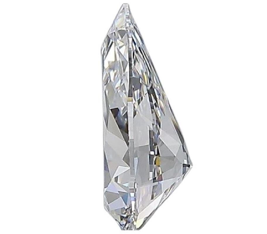 Dazzling 1pc Natural Diamond w/ 1.23 Ct Pear Brilliant D IF GIA Certificate In New Condition For Sale In רמת גן, IL