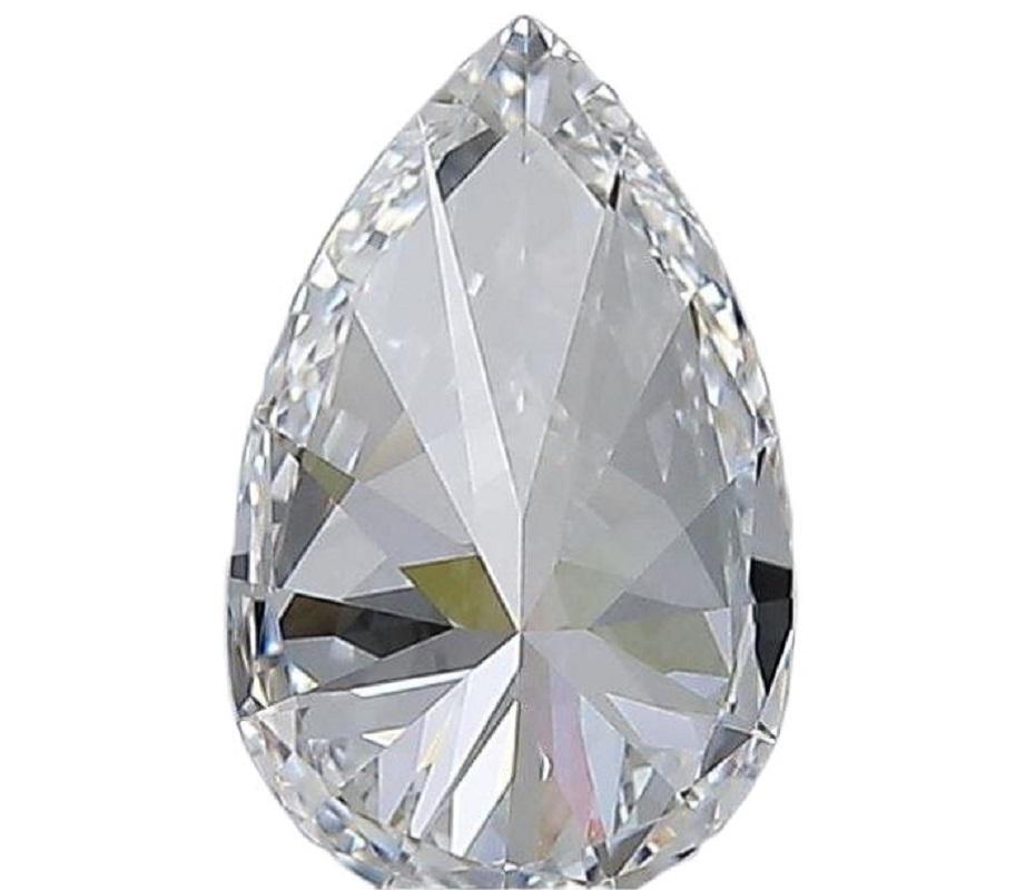 Dazzling 1pc Natural Diamond w/ 1.23 Ct Pear Brilliant D IF GIA Certificate For Sale 1