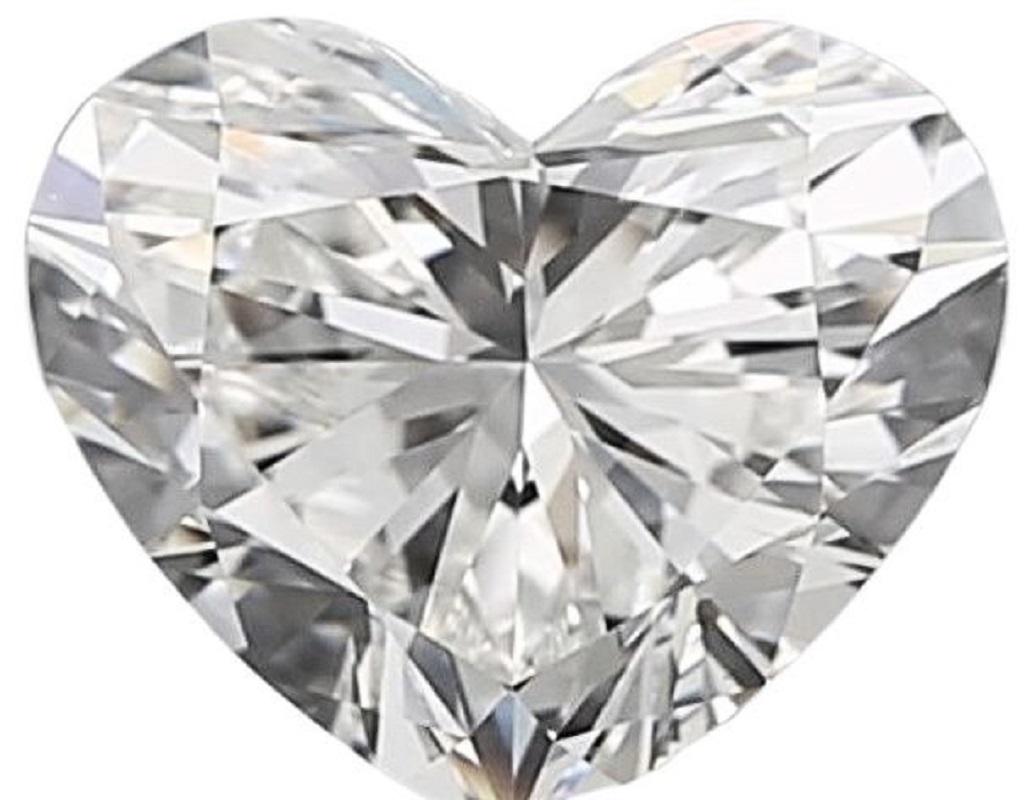 Taille cœur Brilliante 1pc Natural Diamond w/ 1.5 ct Heart Brilliant D IF GIA Certificate (certificat GIA) en vente