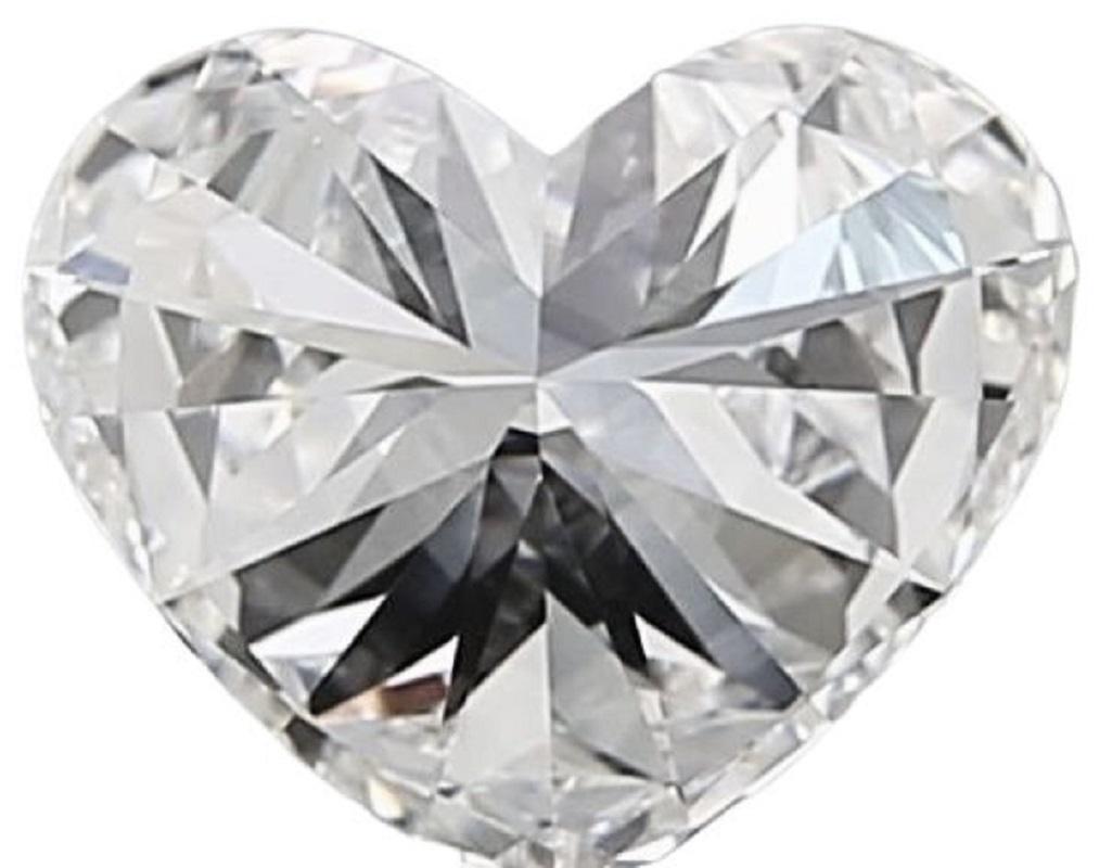 Brilliante 1pc Natural Diamond w/ 1.5 ct Heart Brilliant D IF GIA Certificate (certificat GIA) en vente 1