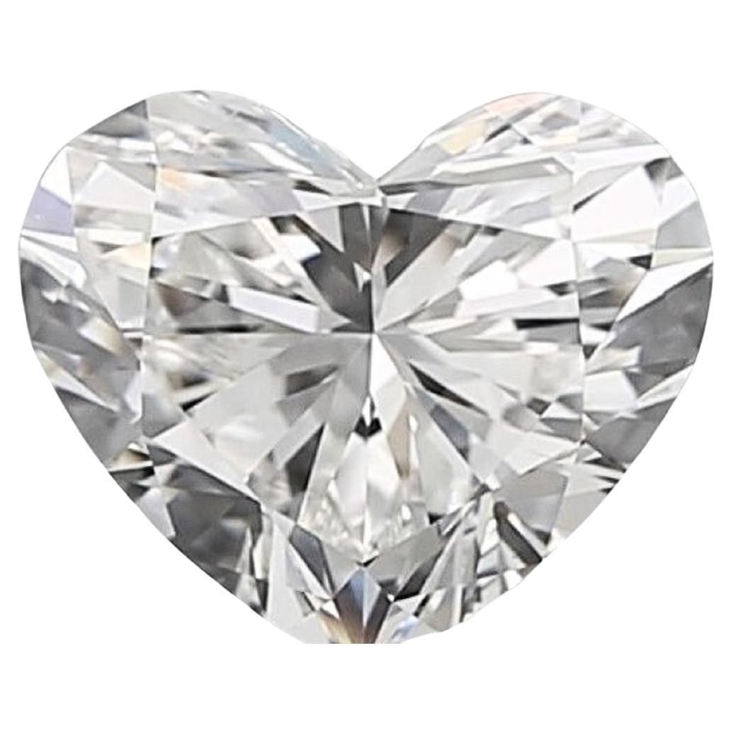 Dazzling 1pc Natural Diamond w/ 1.5 Carat Heart Brilliant D IF GIA Certificate