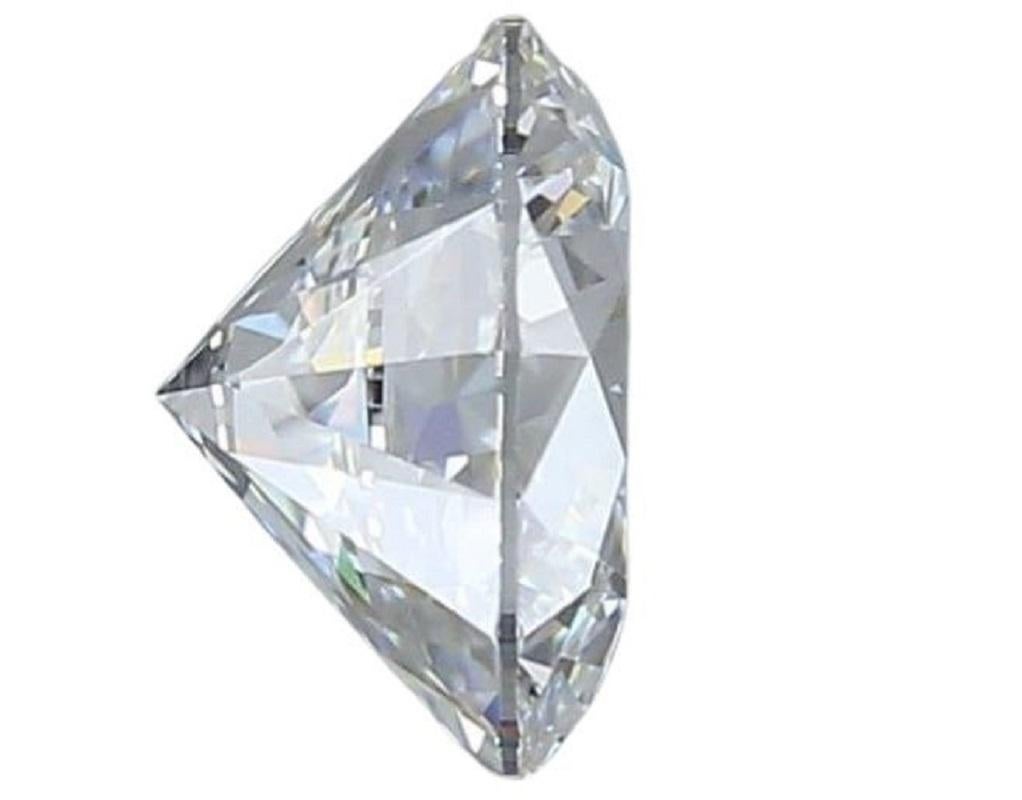 Round Cut Dazzling 1pc Natural Diamond w/ 1.5 Carat Round Brilliant E IF GIA Certificate For Sale
