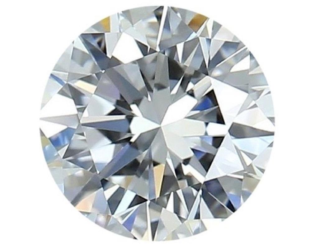Round Cut Dazzling 1pc Natural Diamond w/ 1.6 Carat Round Brilliant F IF GIA Certificate For Sale