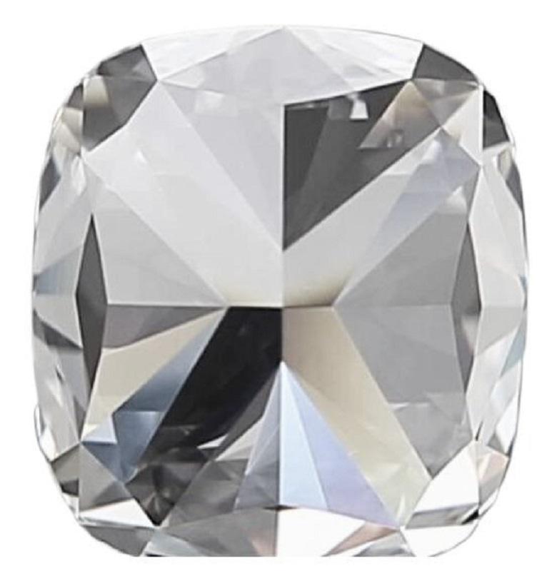Dazzling 1pc Natural Diamond w/ 1.7ct Cushion Modified Brilliant D IF GIA Cert In New Condition For Sale In רמת גן, IL