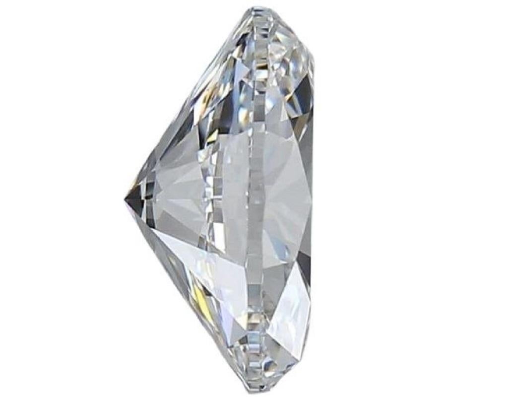 Brilliante 1 pièce Diamant naturel avec 1,9 ct Oval Brillant E VVS1 Certificat GIA Unisexe en vente