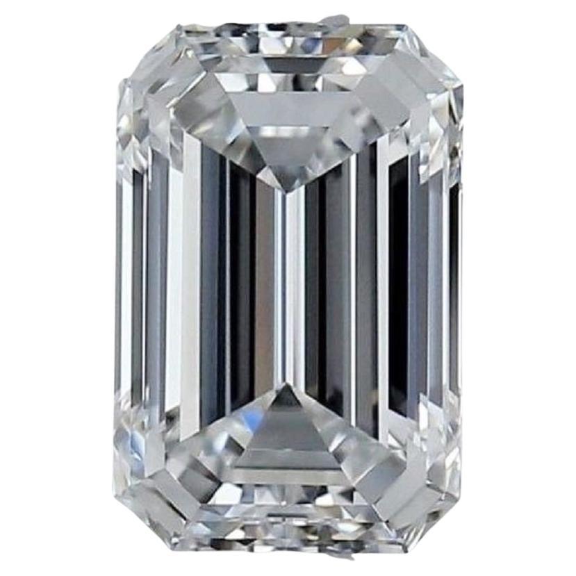 Dazzling 1pc Natural Diamond w/ 2 Ct Emerald Cut E IF GIA Certificate For Sale