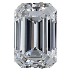 Schillernder 1 Stück natürlicher Diamant mit 2 Karat Smaragdschliff E IF GIA-Zertifikat