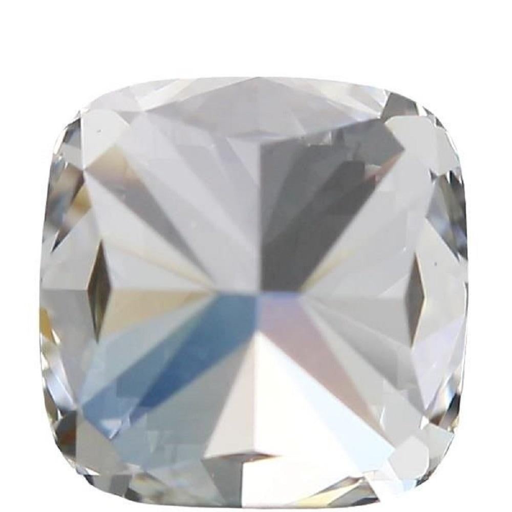 Women's or Men's Dazzling 1Pc Natural Diamond with 1.02 Ct Cushion E VS1 IGI Certificate