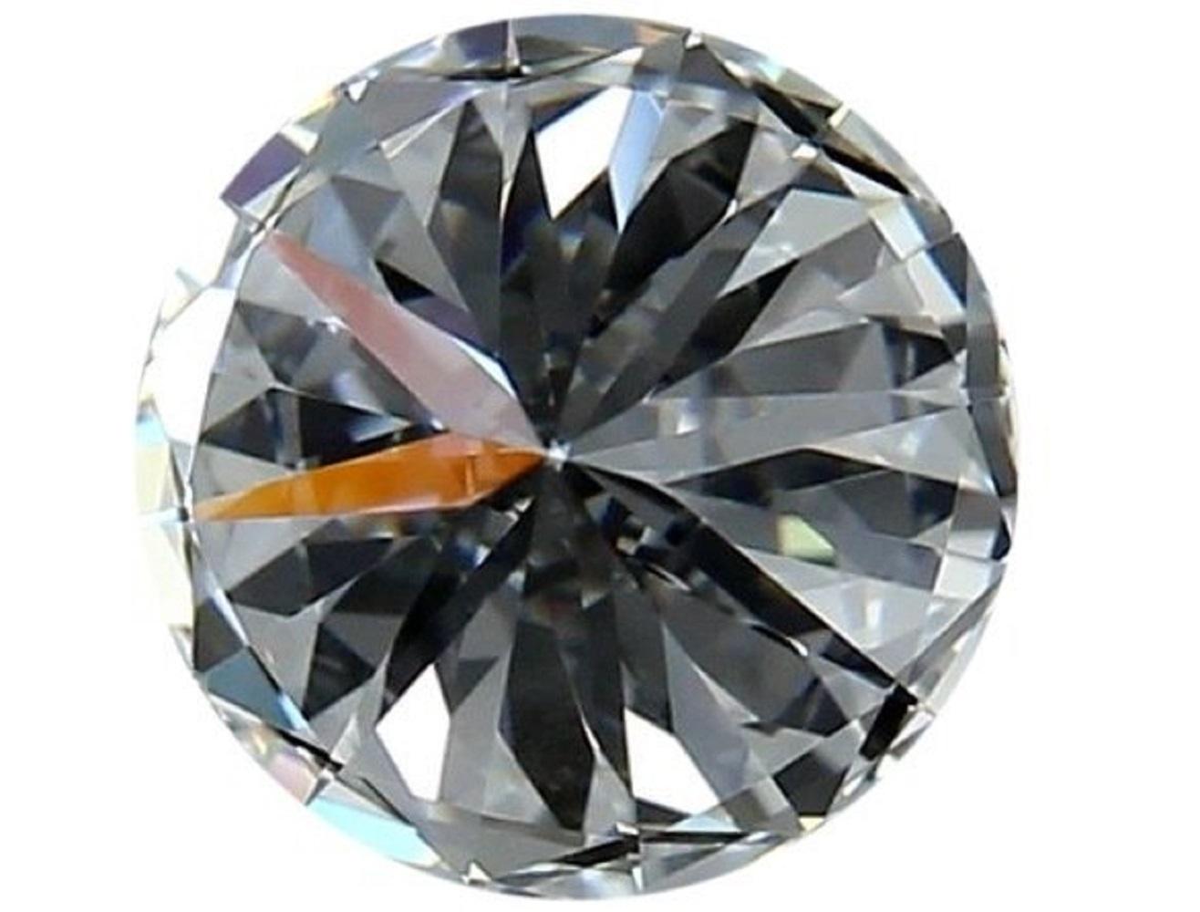 Dazzling 1pc Natural Diamond with 1.04 ct Round E IF IGI Certificate For Sale 3