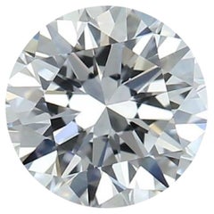 Dazzling 1pc Natural Diamond with 1.04 ct Round E IF IGI Certificate